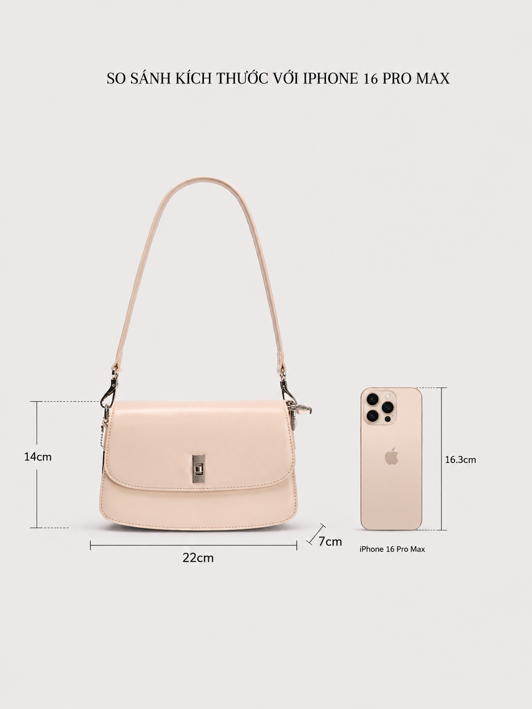 Túi CEDORA khóa bạc size22 71093C_thumbnail_3