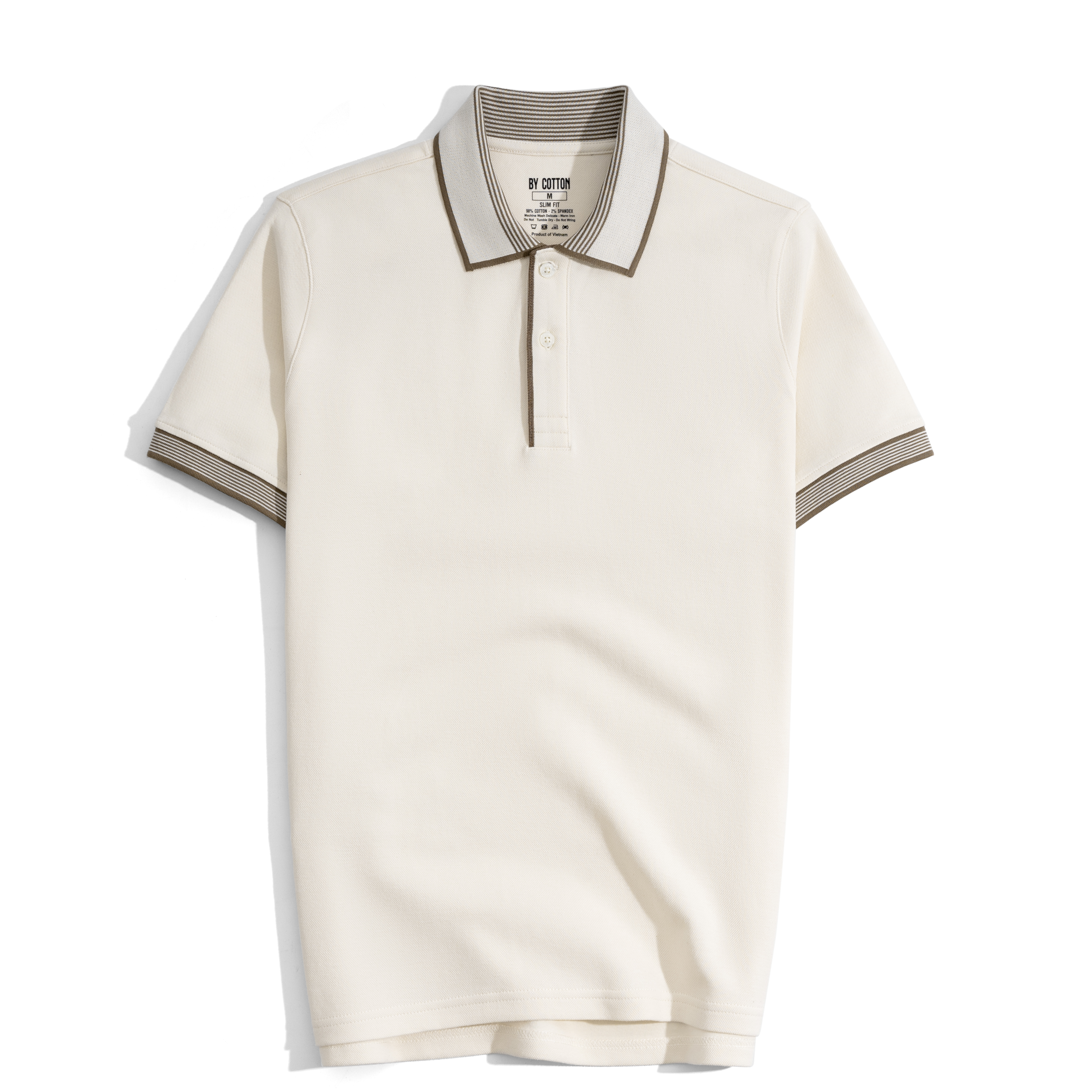 Áo Thun Polo By Cotton 2Layer Be Viền Bo