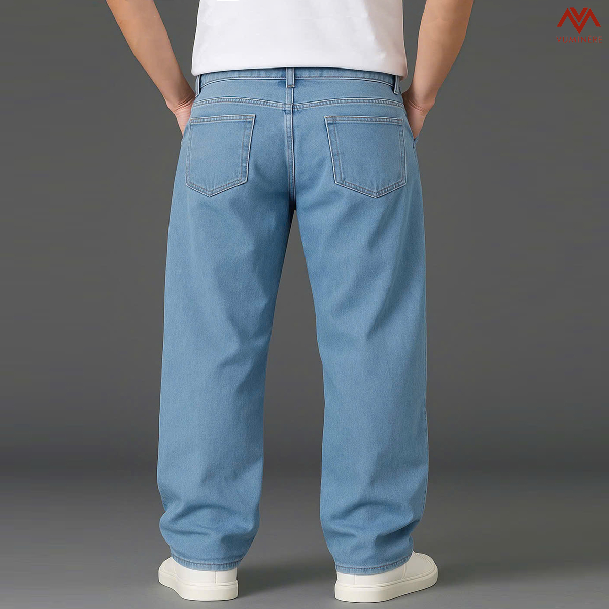Quần Jeans nam dáng suông rộng ( X6 )