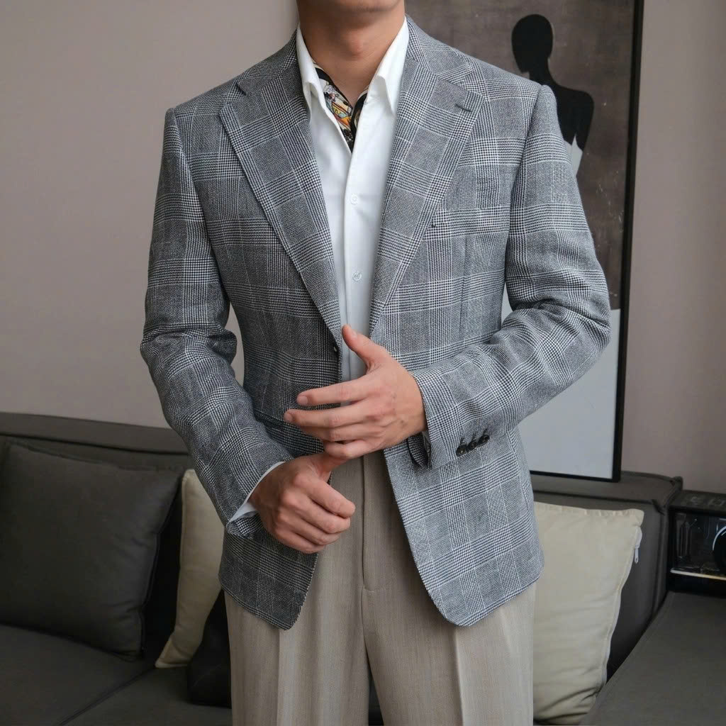 Áo Blazer The Continental Vải Linen_thumbnail_6