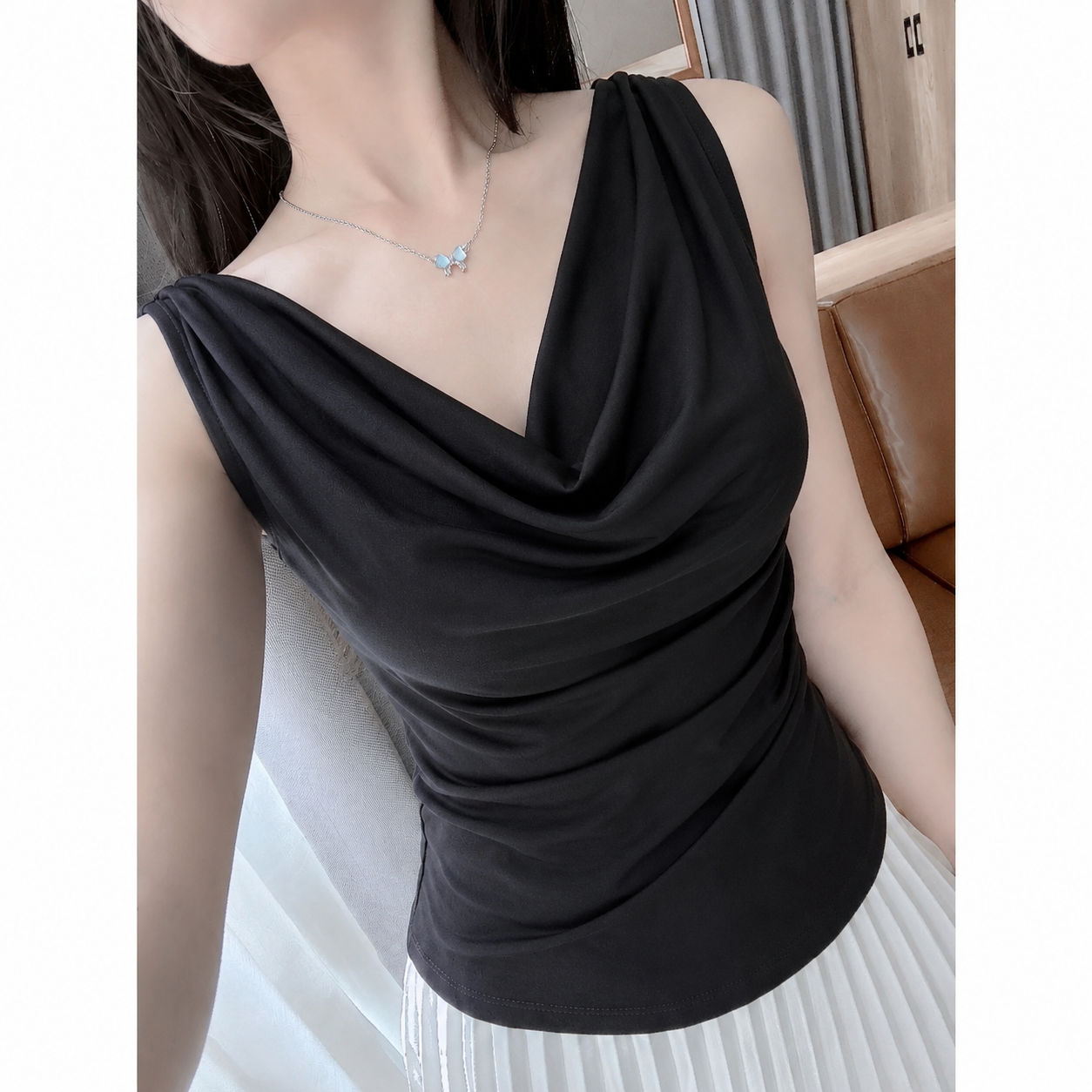 Áo Cổ Đổ H&M