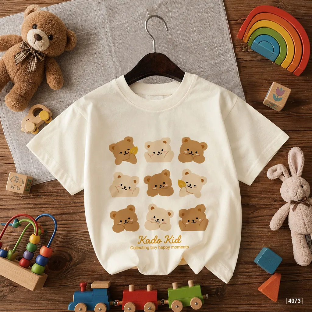 Áo thun bé trai bé gái Gấu Teddy xinh yêu Kado 4073_thumbnail_6