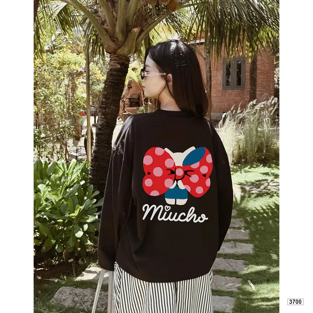 Áo thun nữ tay dài form boxy kittty dễ thương Miuch 3700_thumbnail_4