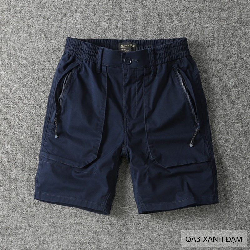 QA6 - Quần short nam dáng rộng phong cách Hàn Quốc, chất cotton thoáng mát, ống đứng, 5 tấc, có túi kéo_thumbnail_15