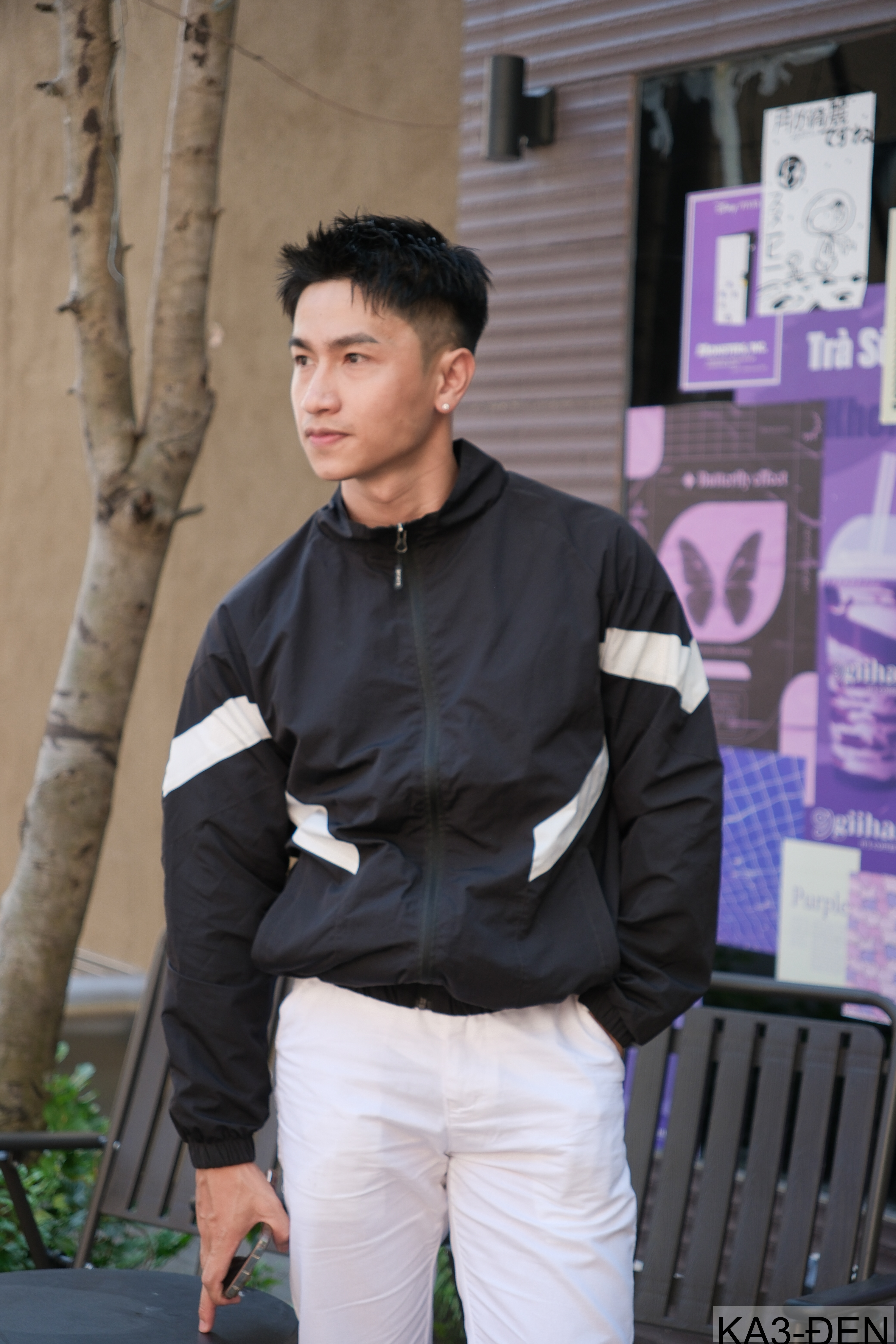 KA3 - Áo khoác nam dáng rộng phối màu cổ đứng phong cách thể thao thoáng khí mùa xuân thu_thumbnail_30