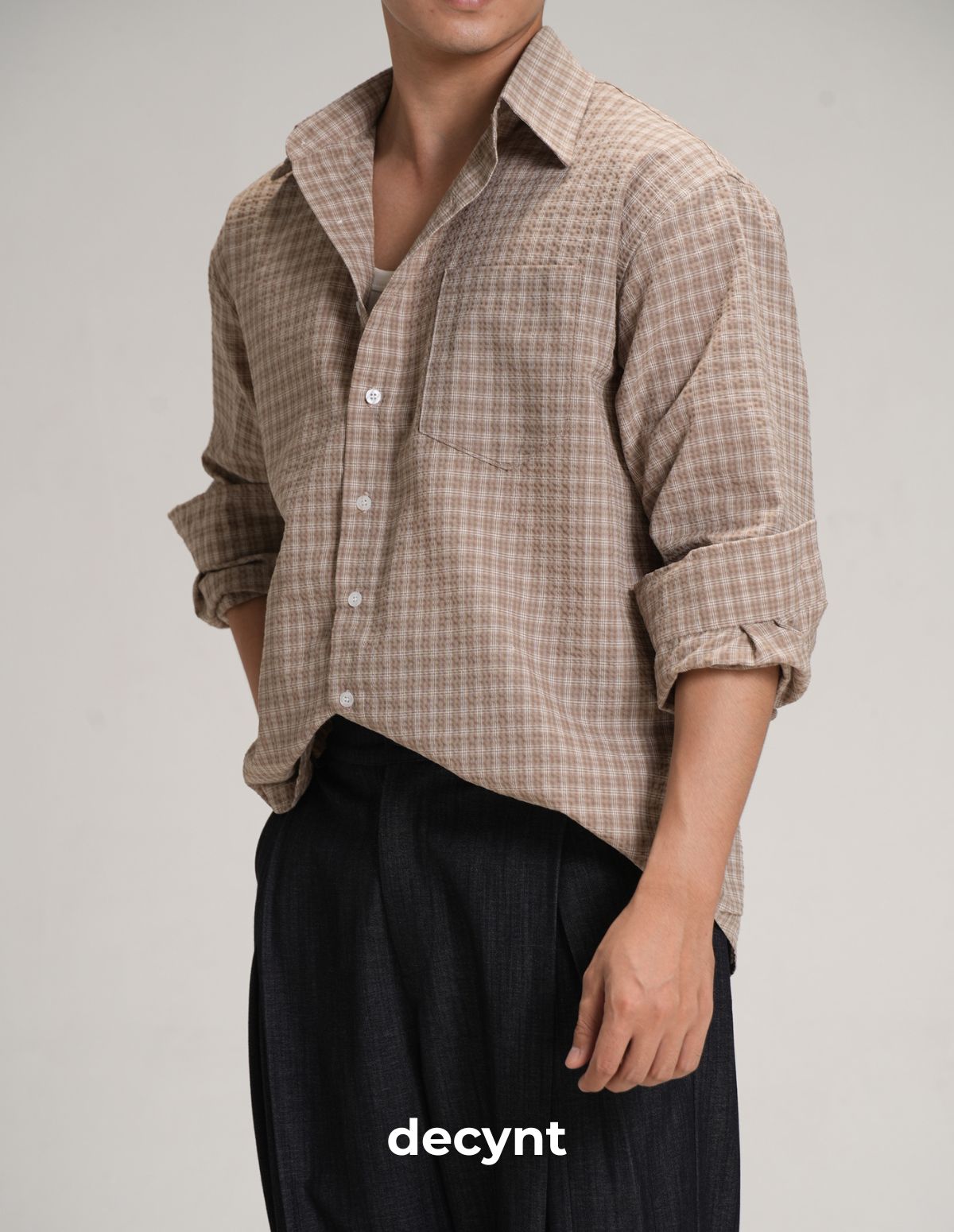 decynt Shirt 02 - Áo sơ mi caro dài tay chất liệu xốp_thumbnail_9