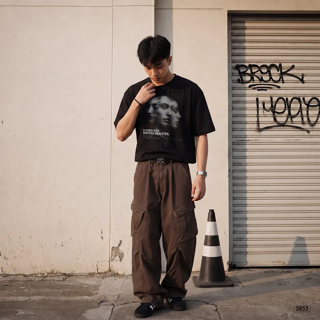 Áo thun nam form rộng streetwear style Polux 3853_thumbnail_5