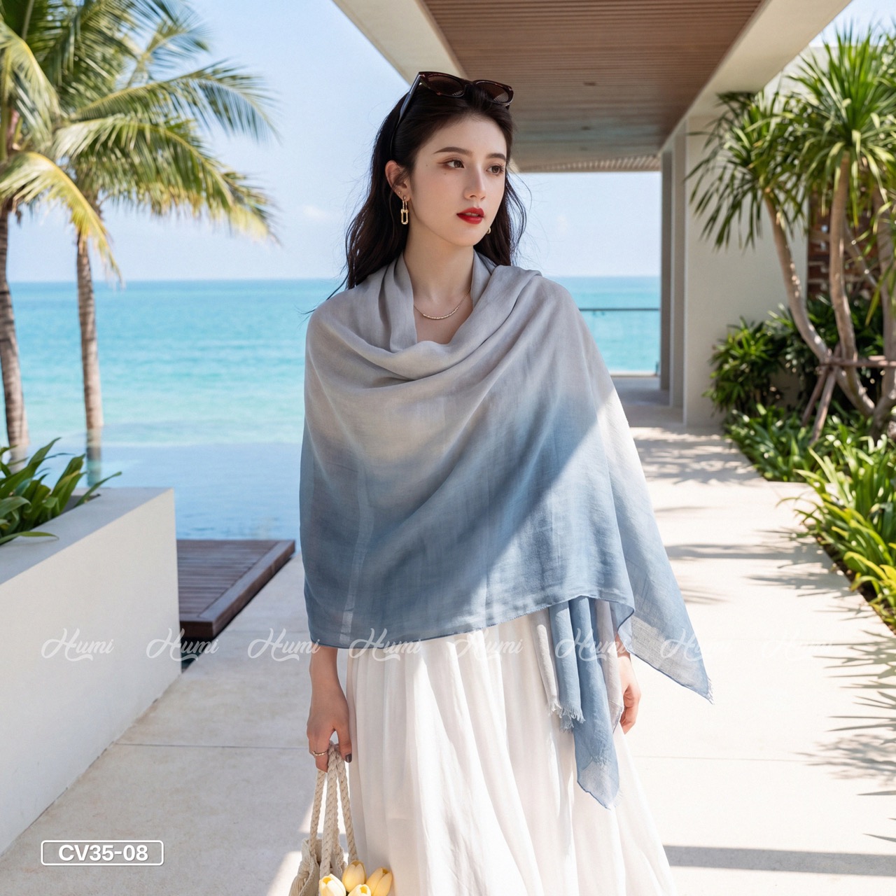 KHĂN COTTON PHA MÀU CHO NỮ (CV35-08)_thumbnail_7