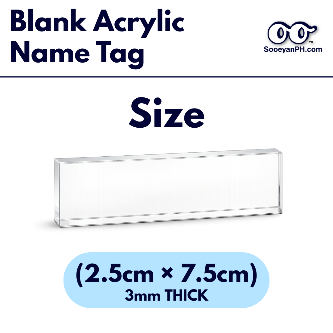 Blank Acrylic Name Tag