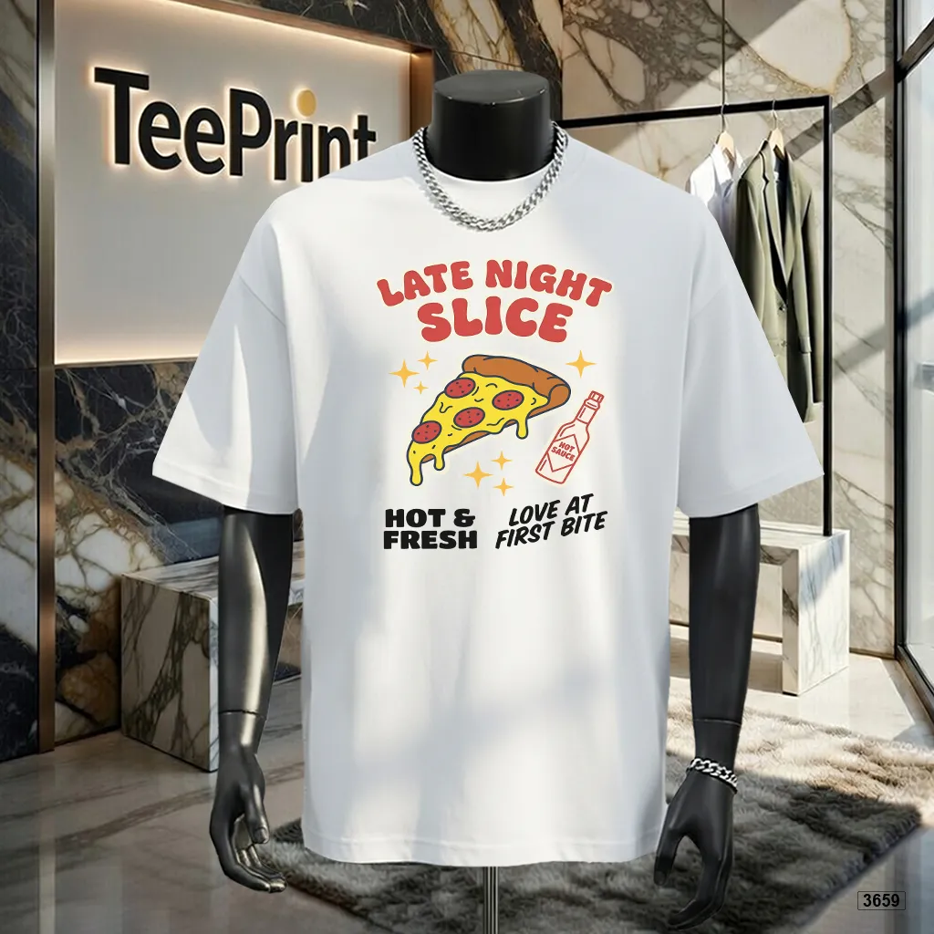 Áo thun form rộng Street food TeePrint 3659