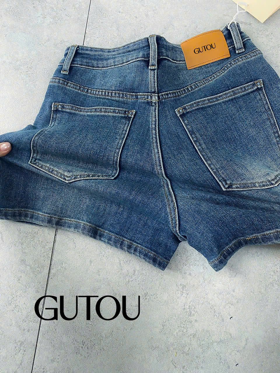 [ GUTOU ] Quần Short Jean Clara Basic_thumbnail_6