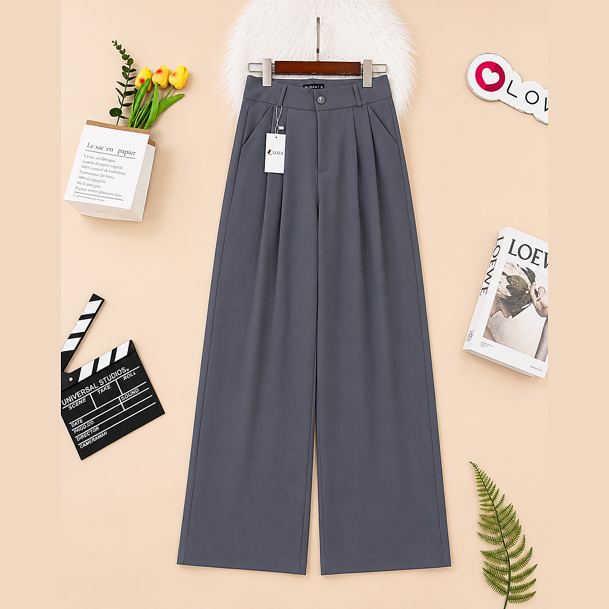 Quần suông nữ ống rộng phong cách Hàn Quốc - Loza LQ095227_thumbnail_3