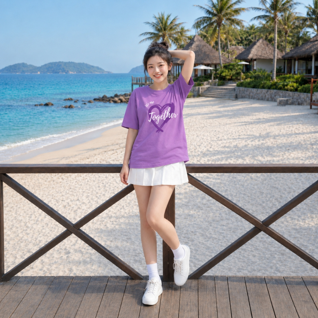 [Form Rộng] Áo phông dáng rộng hình trái tim TOGETHER, - Loza RT8640_thumbnail_11
