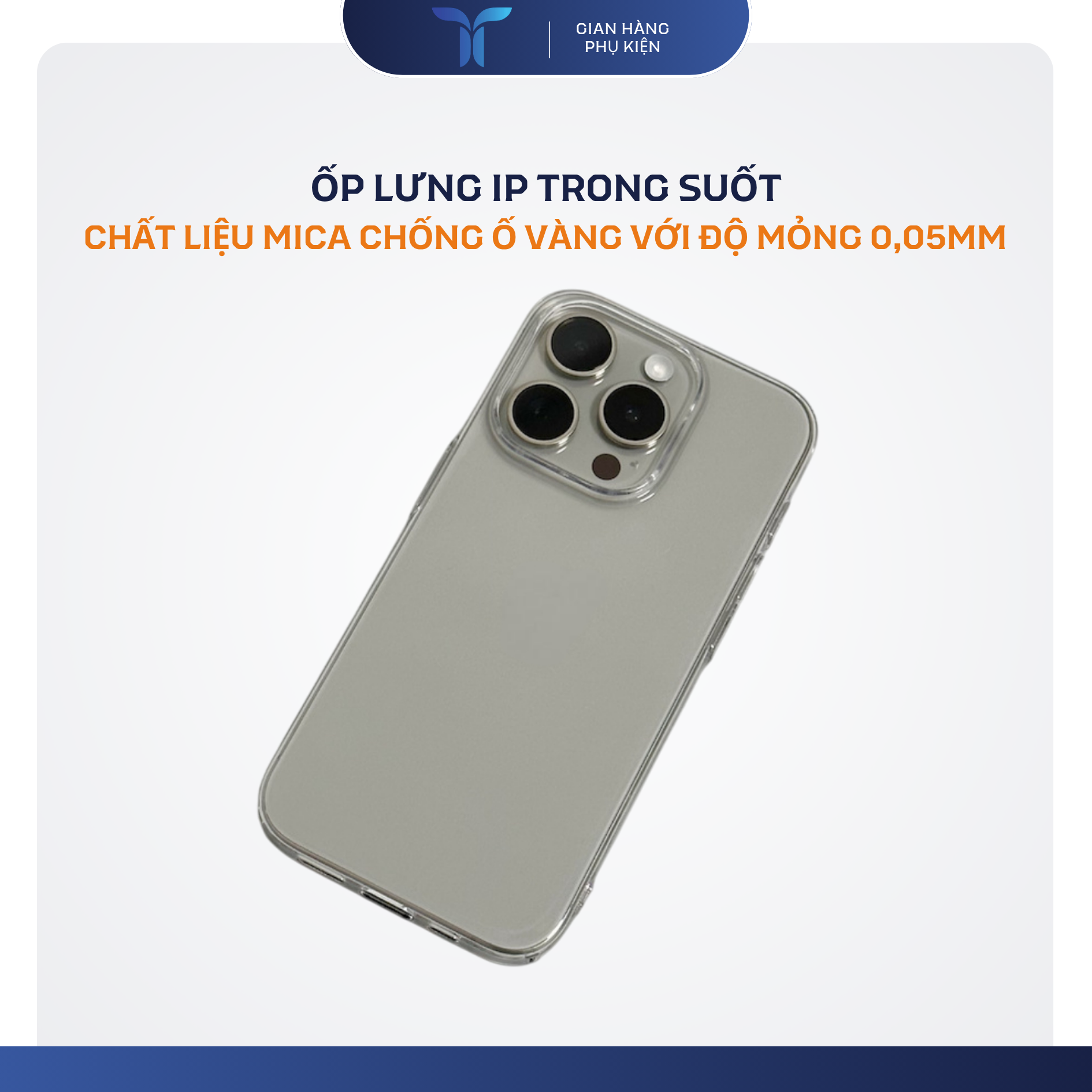 T-ECO SHOP | Ốp Lưng ip 17 Trong Suốt Siêu Mỏng – Khoe Màu Máy, Chống Sốc, Bảo Vệ Camera
