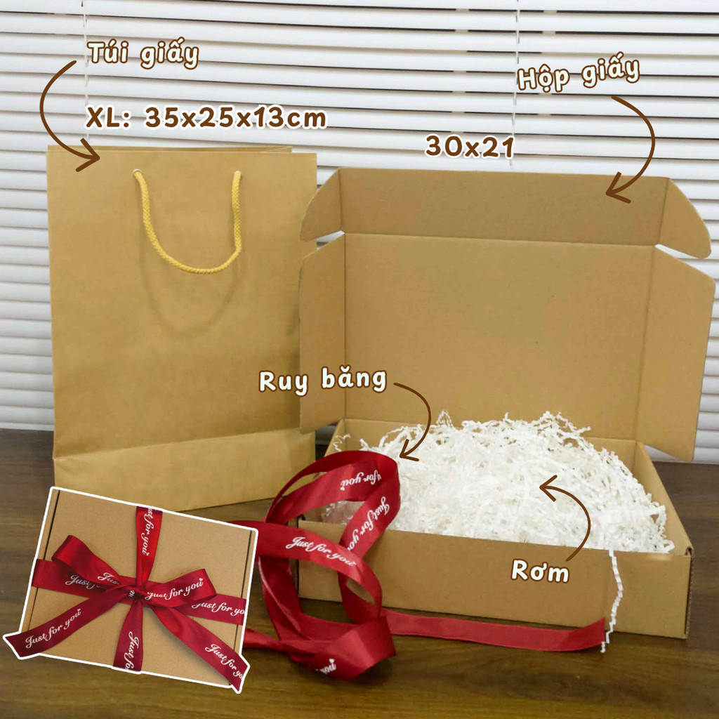 Set Giftbox gói quà + Túi giấy kraft_thumbnail_5
