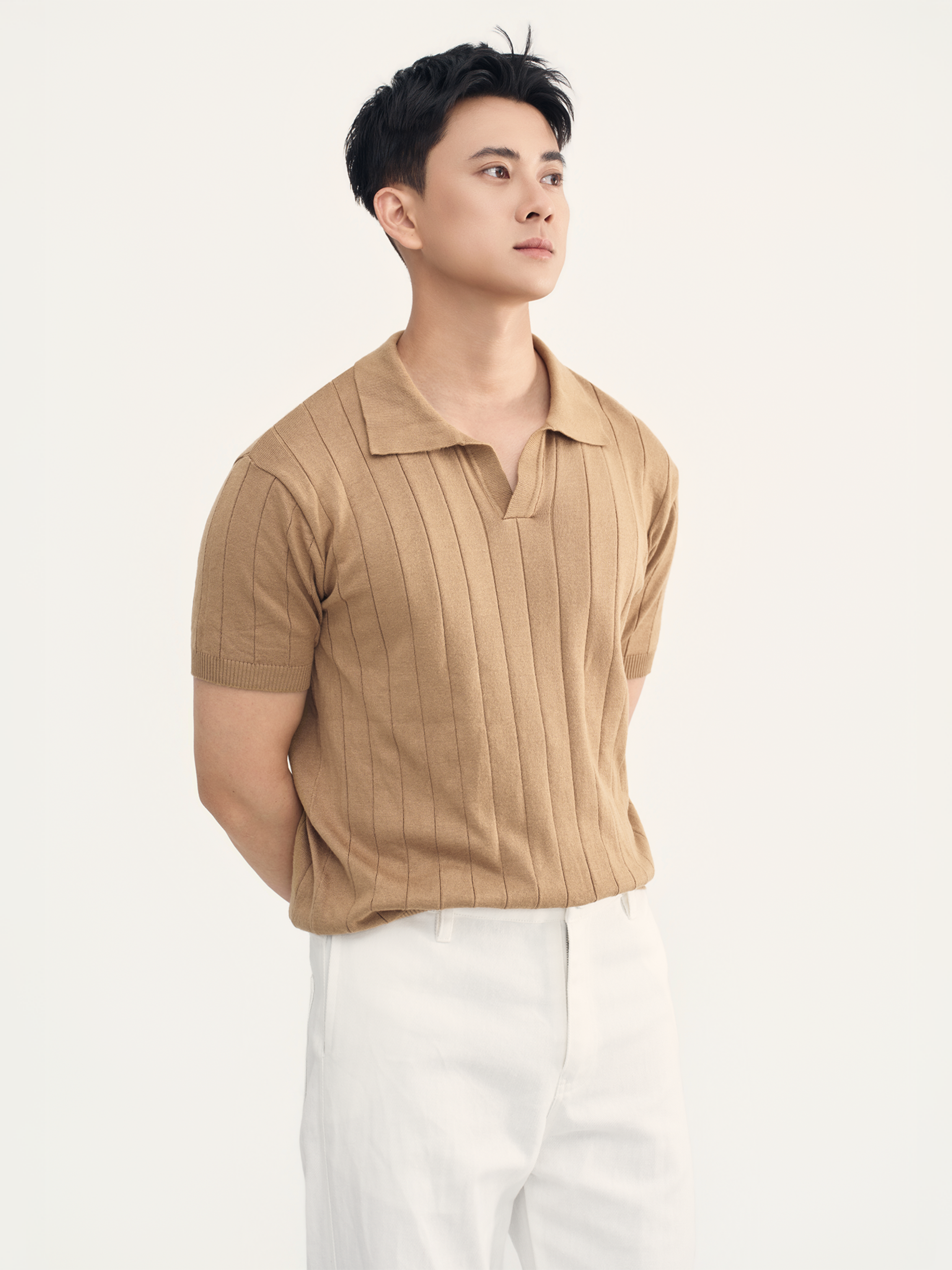 Áo Polo Dệt Kim Pure Sợi Viscose Form Regular_thumbnail_3