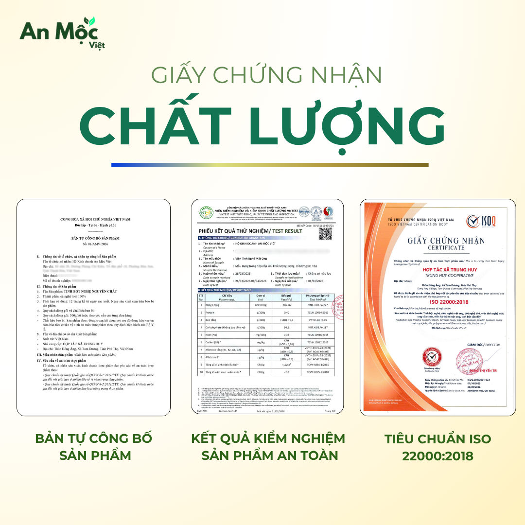 VIÊN TINH NGHỆ MẬT ONG 330g - Hỗ Trợ Dạ Dày, Tiêu Hóa, Đẹp Da - Dễ ăn tiện lợi, Không hăng không đắng_thumbnail_2