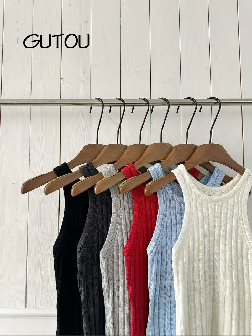 [ GUTOU ] Áo Tank Top Len Ôm Classic Knit_thumbnail_6