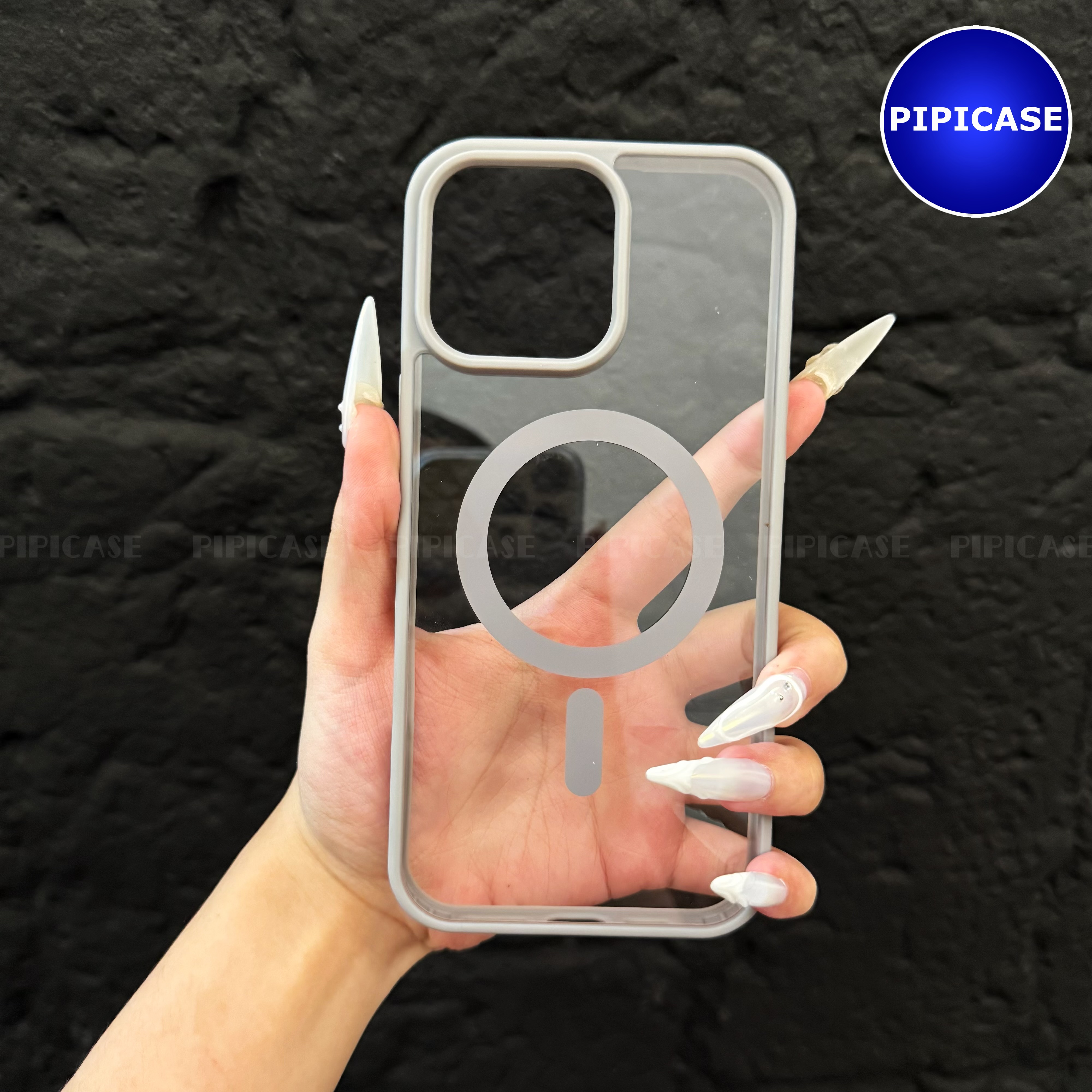 Ốp Lưng iPhone 14 Pro Max - Chic - Xám_thumbnail_12