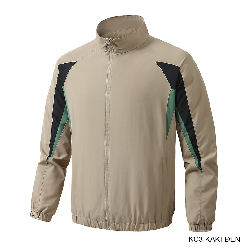 KC3 - Áo khoác nam cổ đứng phối màu năng động, chất polyester thoáng mát, form regular phù hợp xuân thu_thumbnail_19