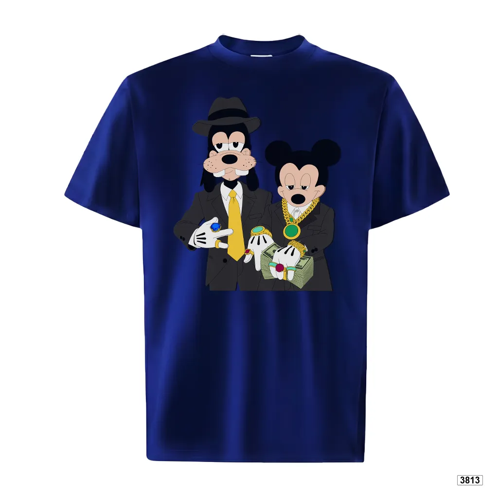 Áo thun form ôm dáng ngắn ATD3813 TeePrint tay ngắn vải cotton thoáng mát cổ tròn in mix_thumbnail_12