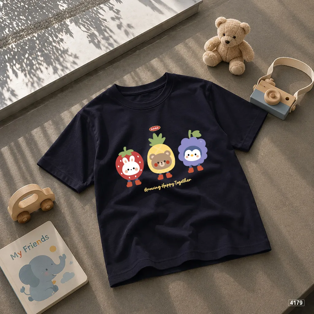 Áo thun bé trai bé gái trái cây mix thú cưng Kado 4179_thumbnail_7