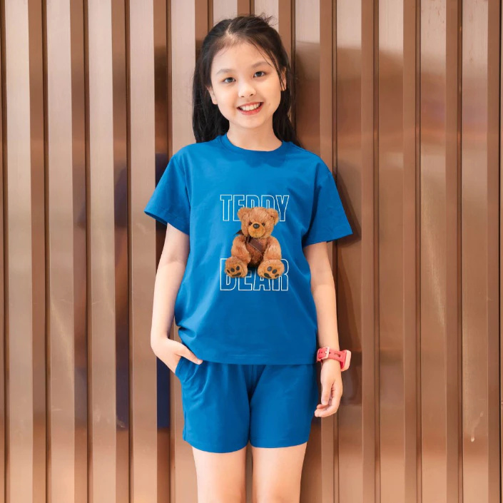 Set bộ bé gái hình gấu TEDDY BEAR - Loza Kids SB21_thumbnail_6
