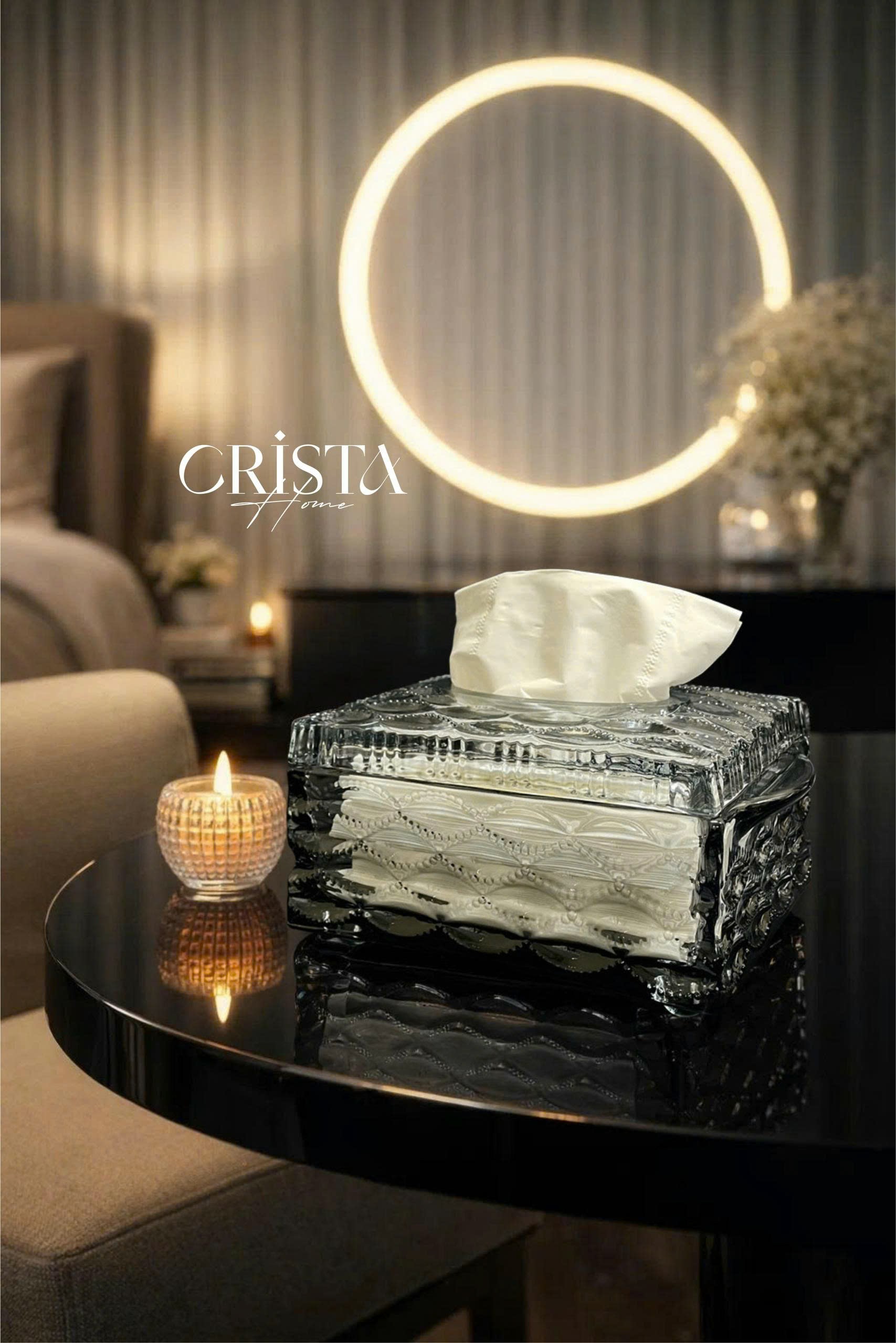 Hộp đựng giấy ăn vân sóng 18.5*12*9.5cm Crista home_thumbnail_17