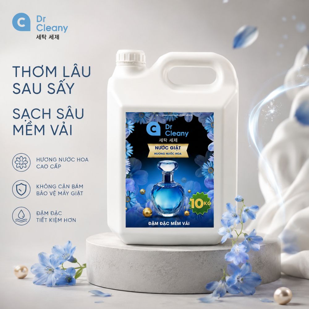 Nước giặt công nghiệp Dr. Cleany 10KG (Xanh)