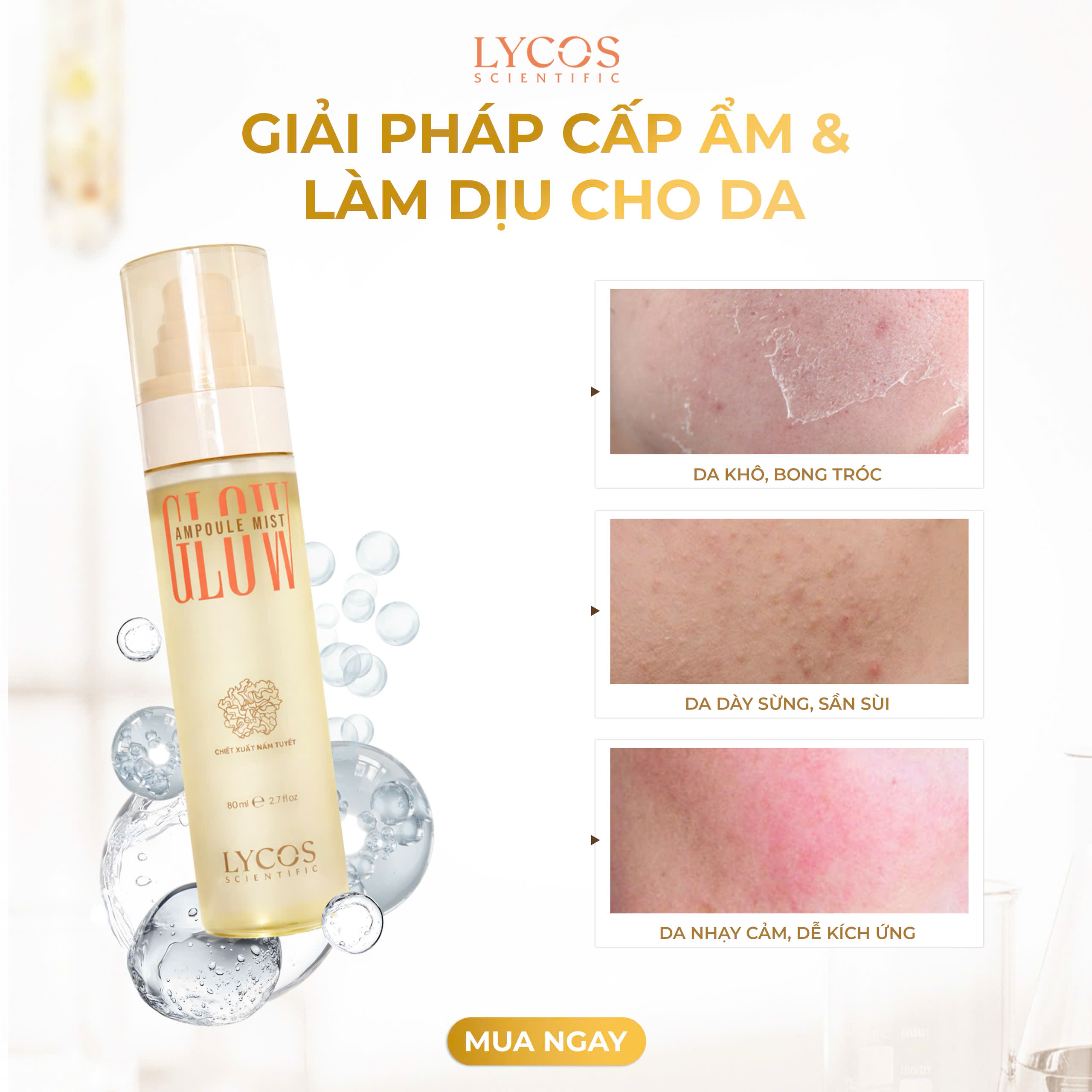 Xịt khoáng Lycos Glow Ampoule Mist