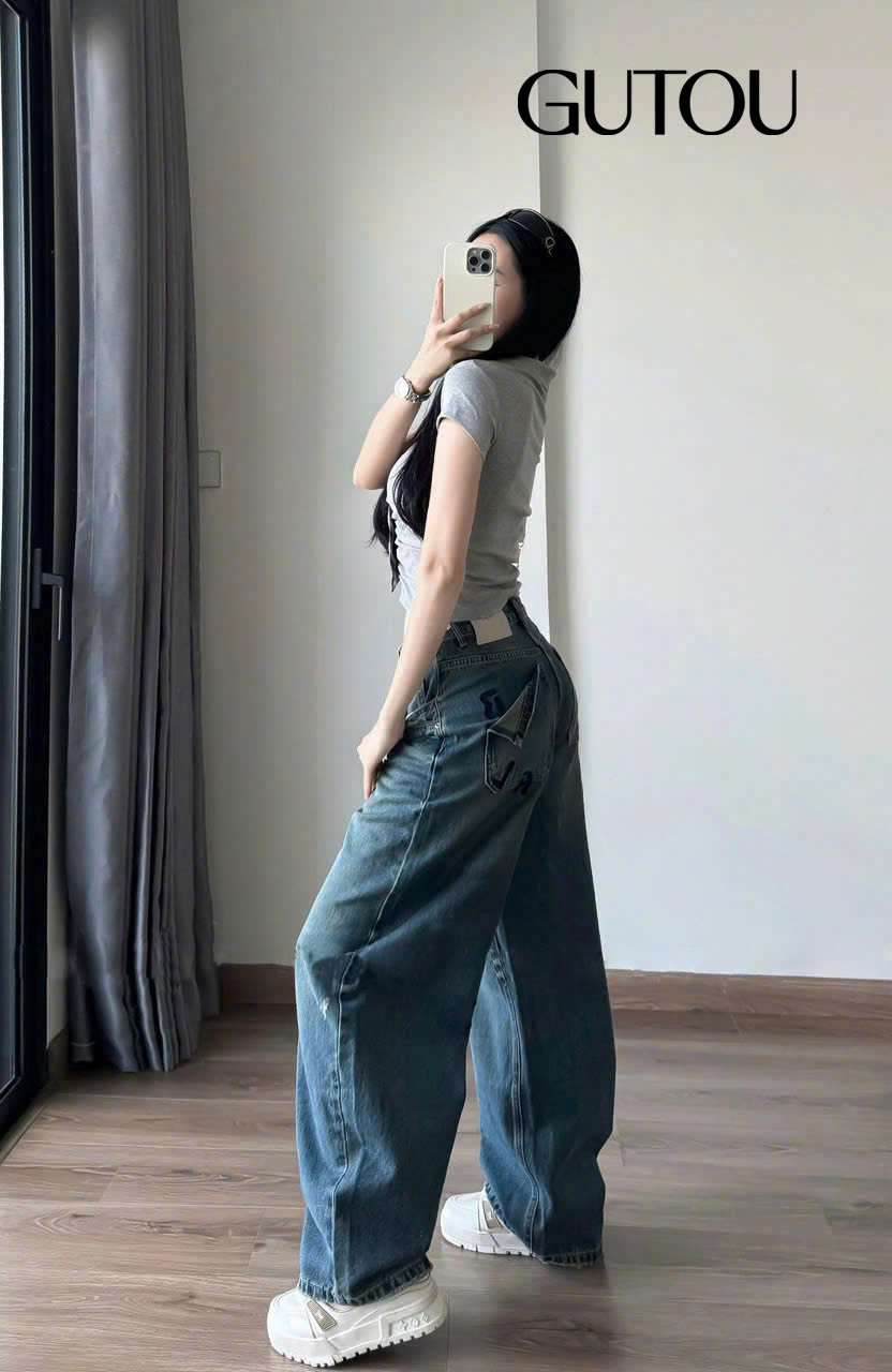 [ GUTOU ] Quần Jean Baggy Klyra_thumbnail_2