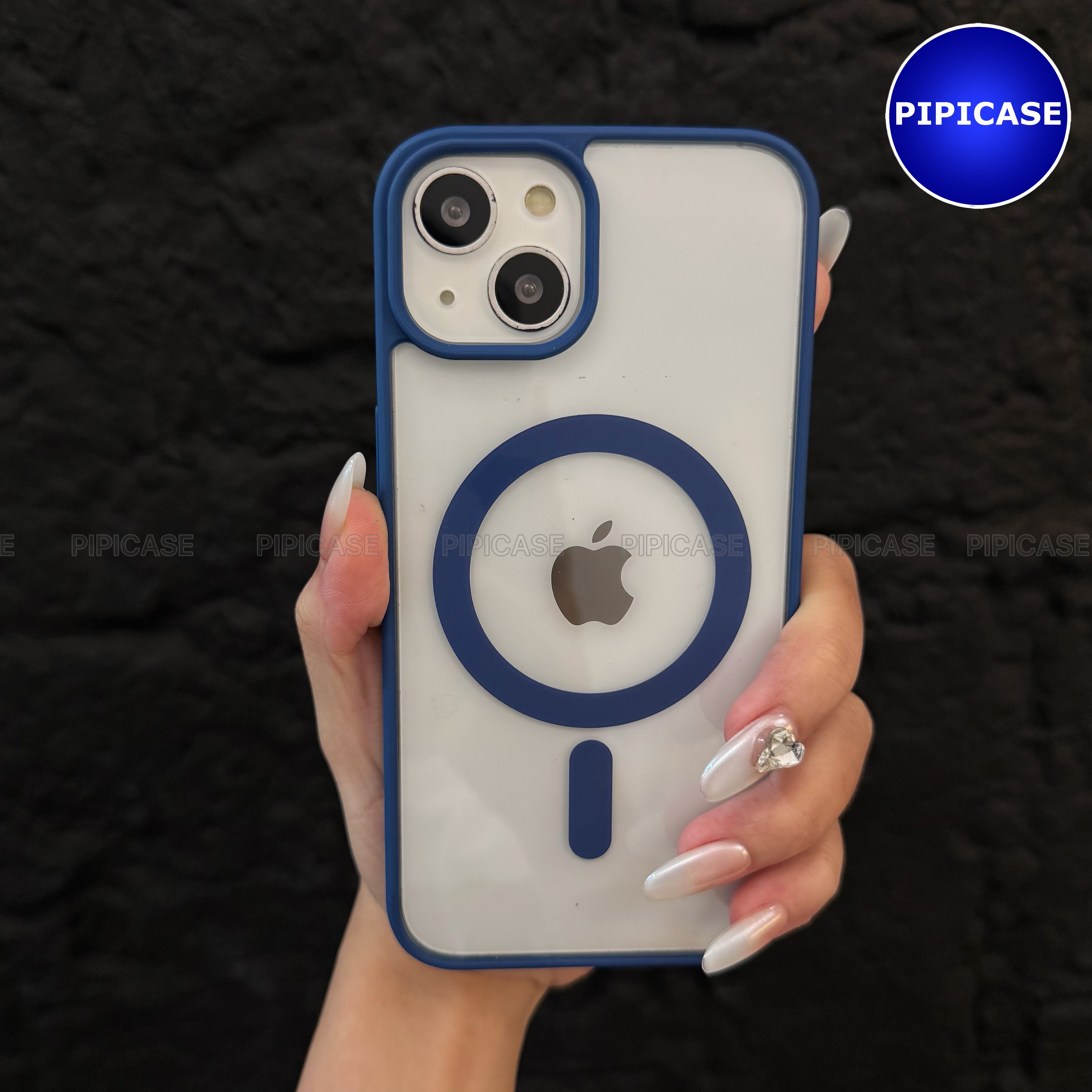 Ốp Lưng iPhone 15 - Chic - Xanh Dương