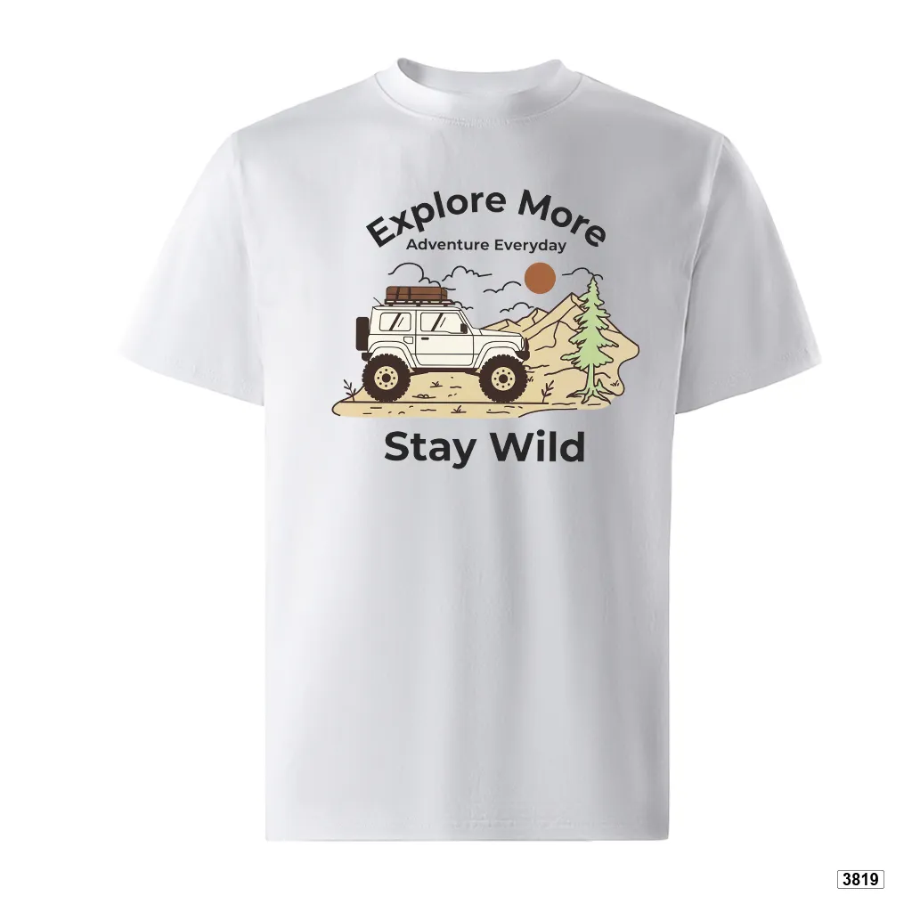 Áo thun nam form rộng thể thao Stay Wild TeePrint 3819_thumbnail_6