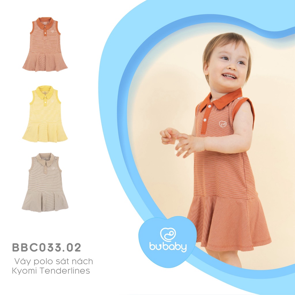SALE 30% Đầm bé gái kẻ Kyomi Bubaby BBC033.02
