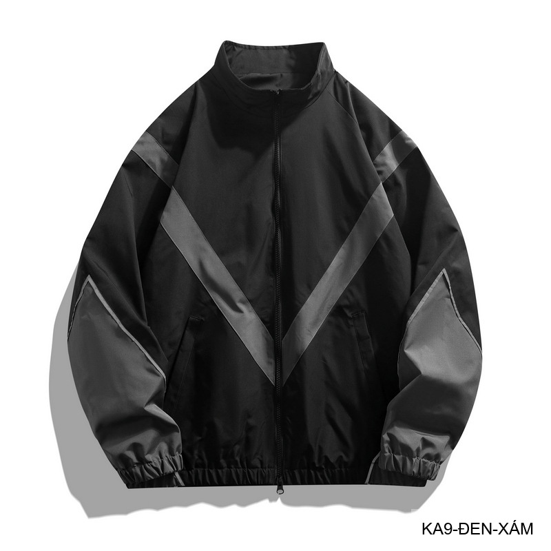KA9 - Áo khoác nam thể thao phối màu phản quang cổ đứng phong cách streetwear mùa xuân thu_thumbnail_14
