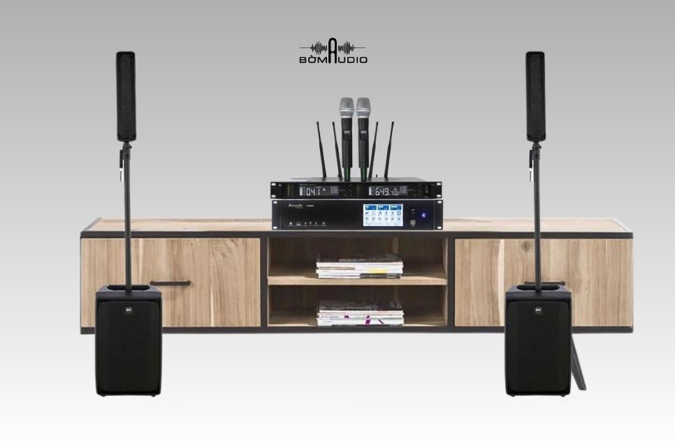 Combo Vang Số DBACOUSTIC S900 + Micro DBACOUSTIC 750PLUS + Loa RCF EVOX J8 - B101