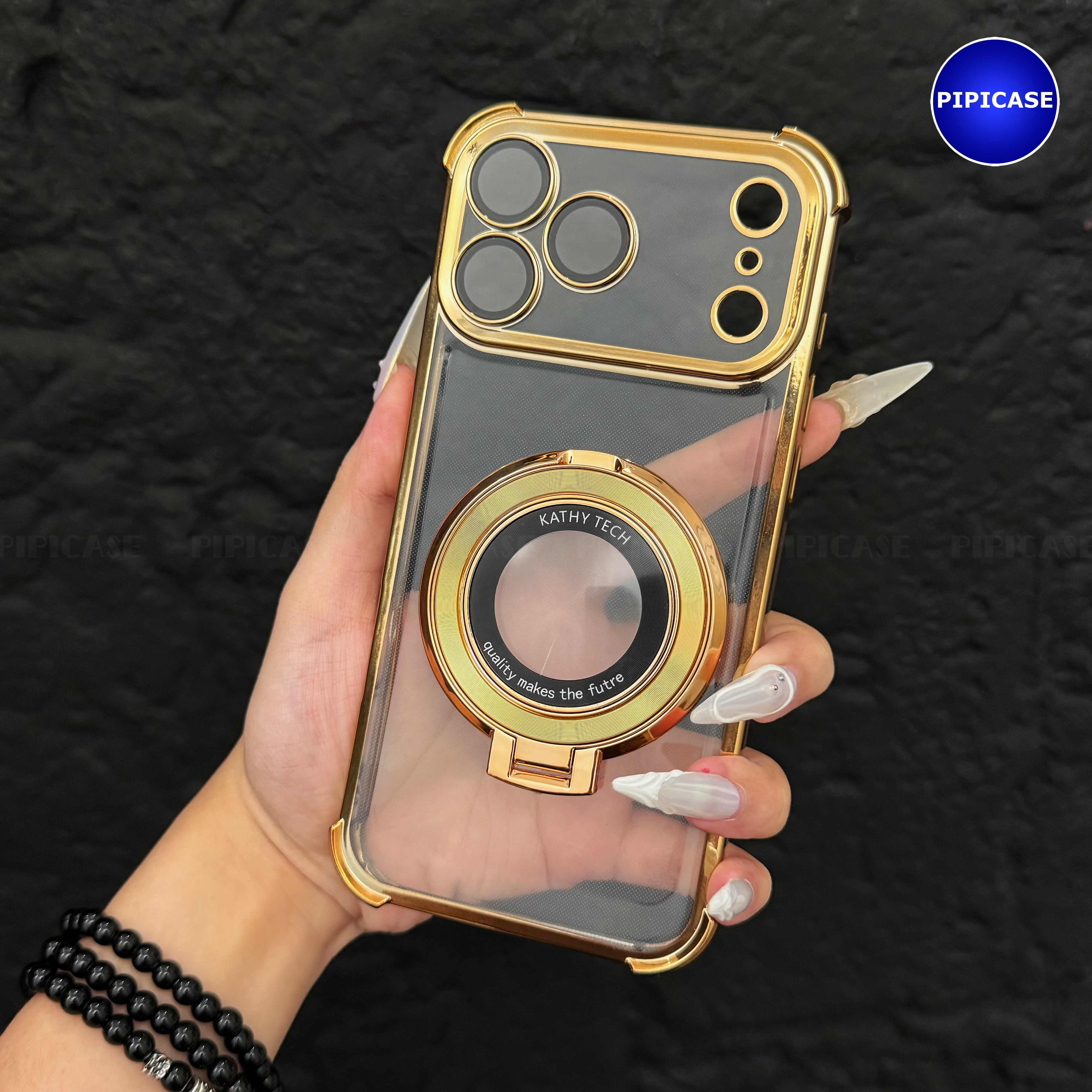 Ốp Lưng iPhone 17 Pro - Ven - Vàng