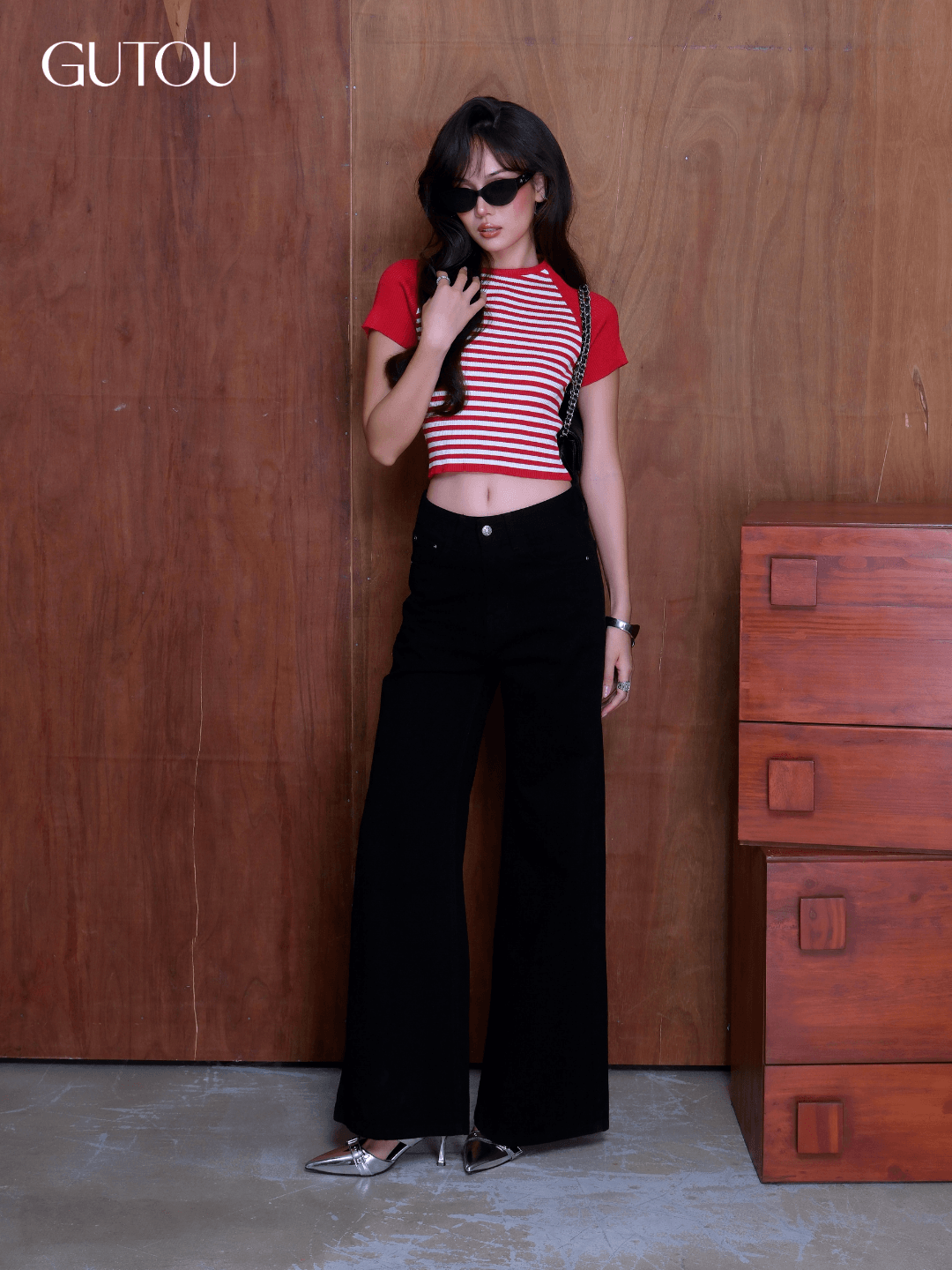 [ GUTOU ] Quần Jean Suông Flaree Trendy_thumbnail_4