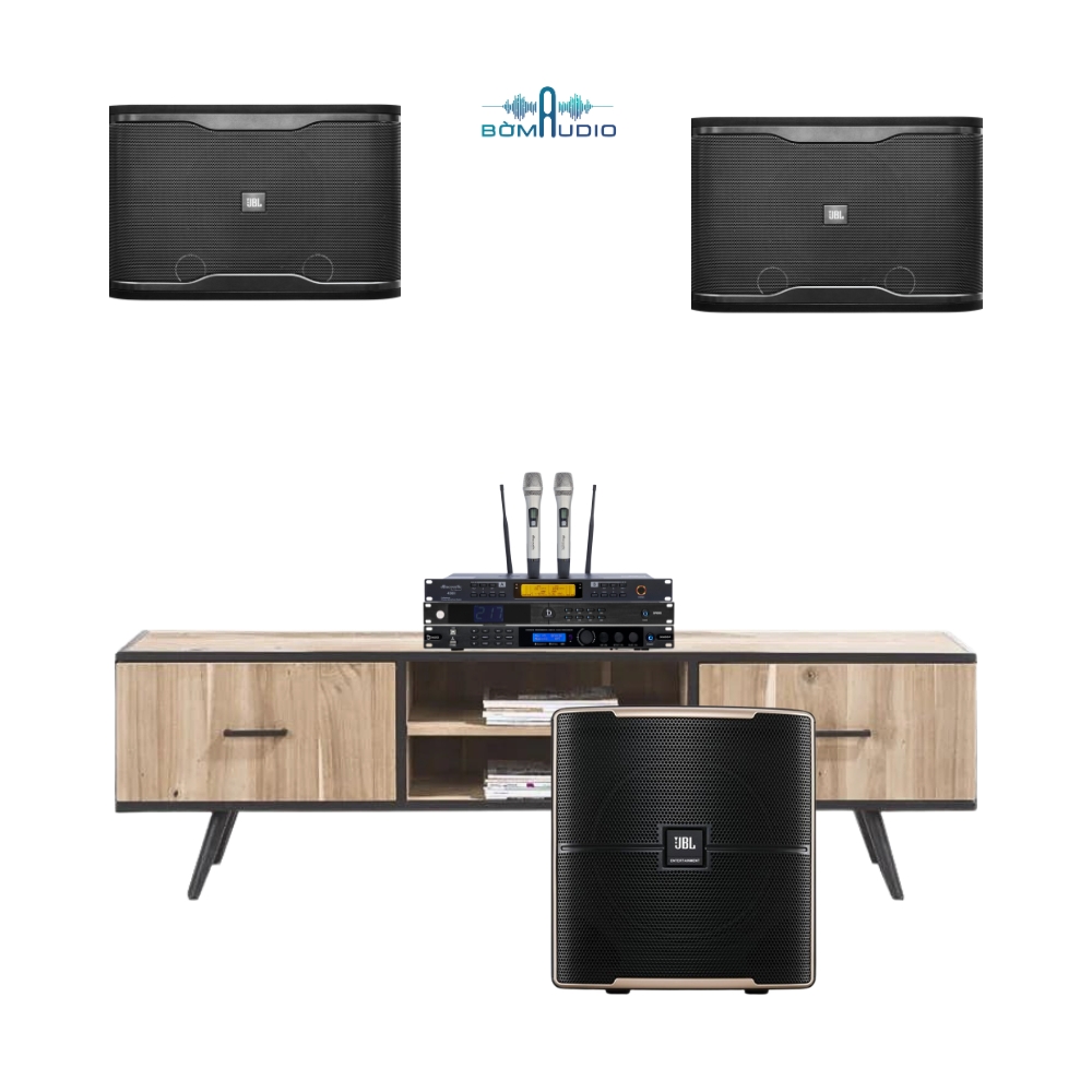 Combo Karaoke JD469  Vang Số DBACOUSTIC D500P + Micro DBACOUSTIC DB450II V2 + Quản Lý Nguồn DBACOUSTIC SP 600S + Loa Full JBL RM 210 + Loa Sub JBL PASION 12SP_thumbnail_1