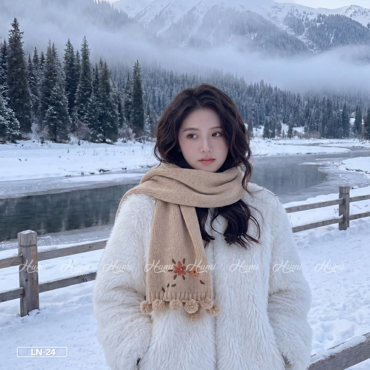 KHĂN LEN HOA MINISIZE (LN39-24 Nâu)_thumbnail_4