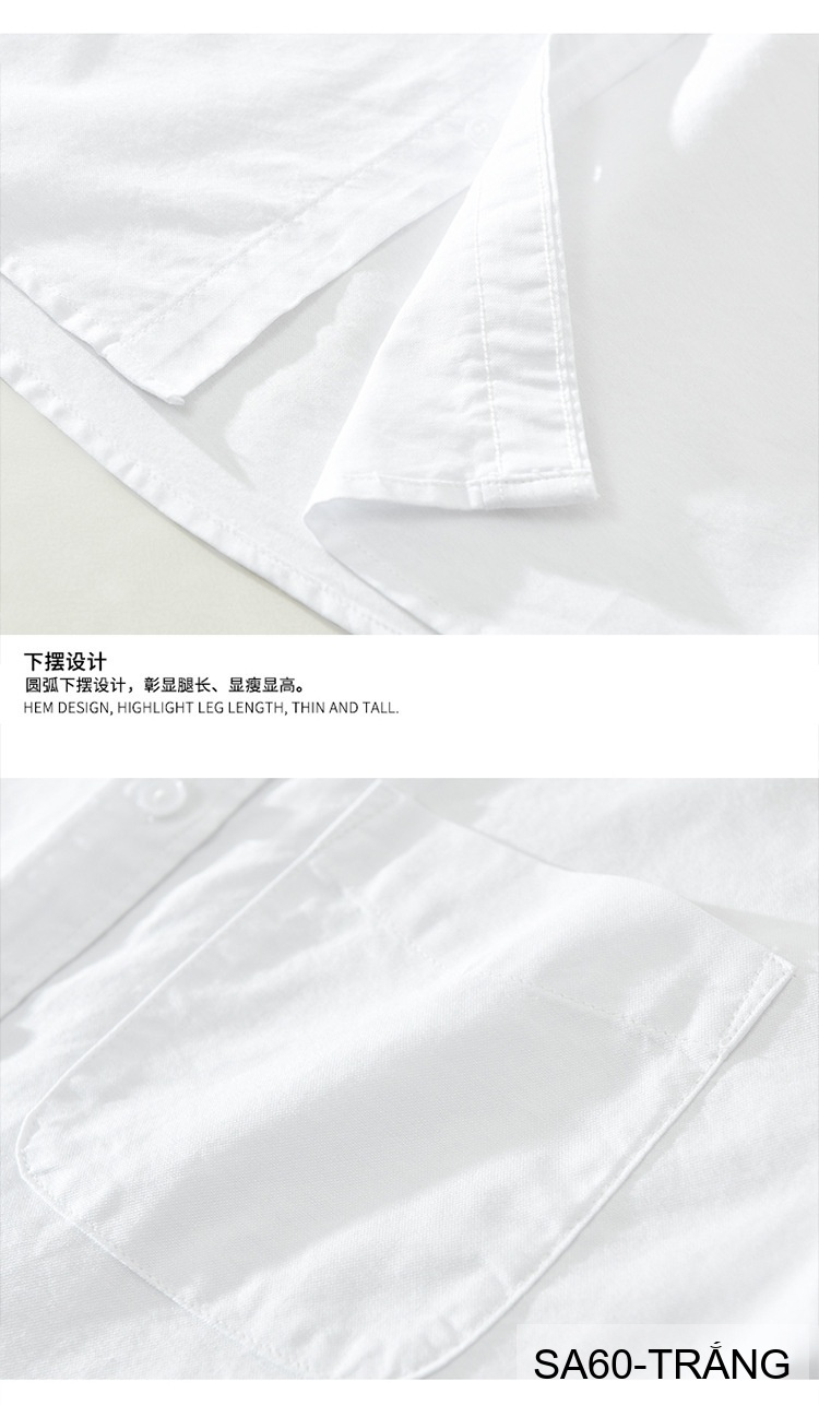 SA60 - Áo Sơ Mi Nam Tay Ngắn Phong Cách Nhật Bản Chất Cotton Thoáng Mát Đa Dụng_thumbnail_14
