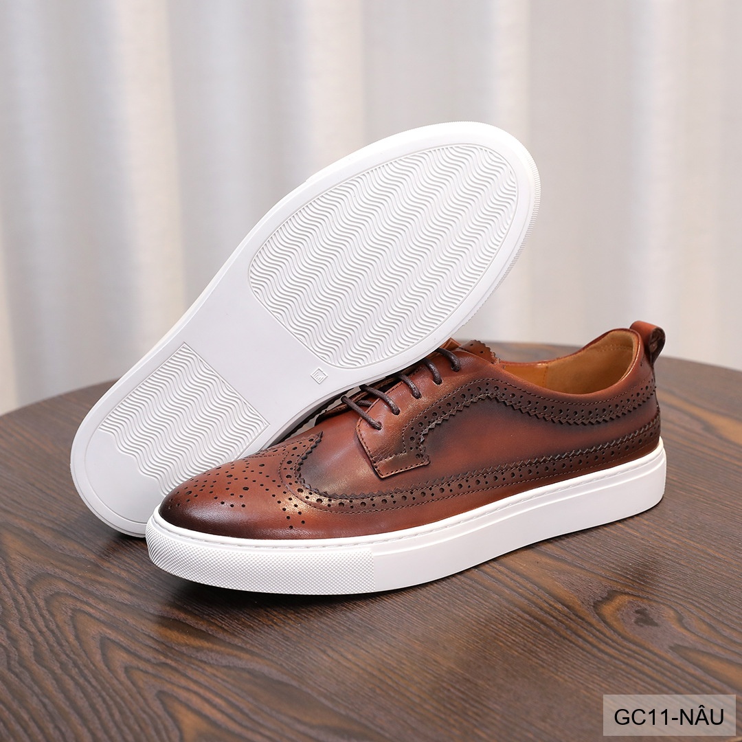 GC11 - Giày Nam Brogue Da Thật Phong Cách Anh Quốc Thiết Kế Sneaker Thời Trang_thumbnail_20