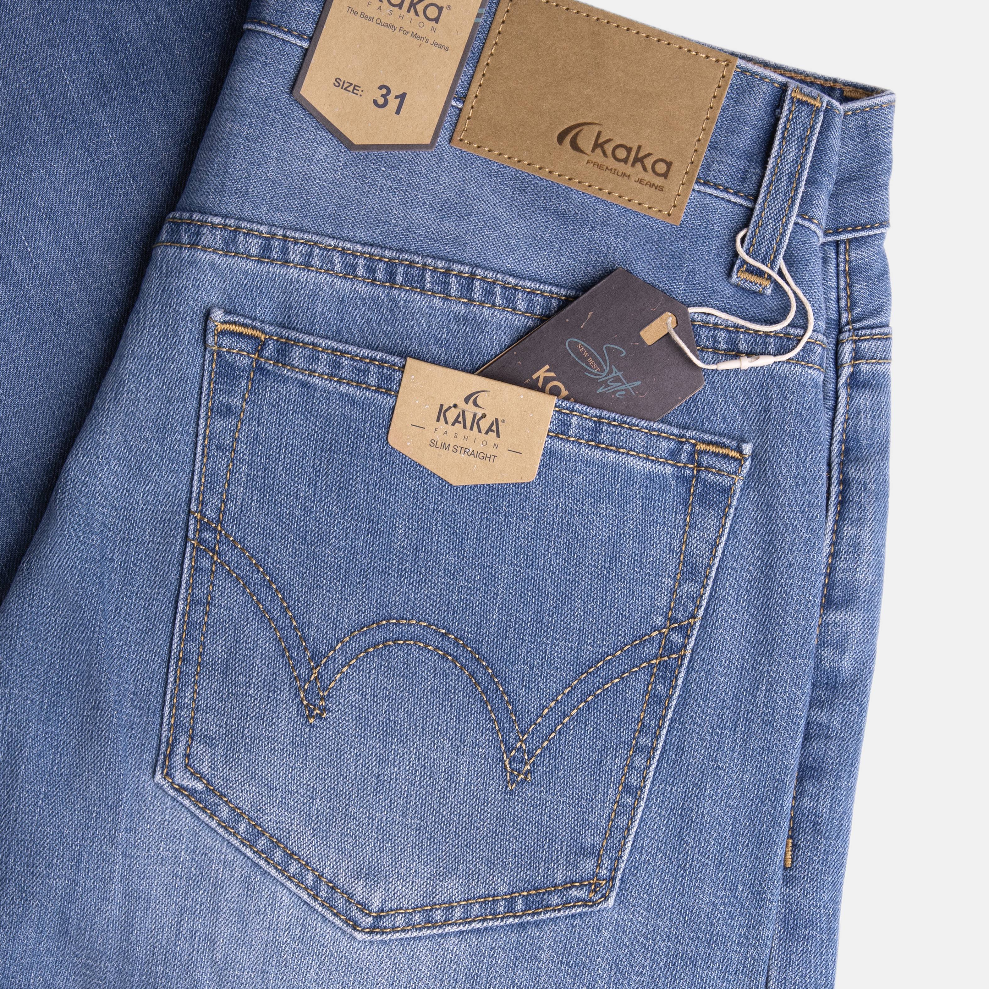 Quần Jeans Nam Cao Cấp J13 - Form Slim Straight - KaKa Fashion_thumbnail_2