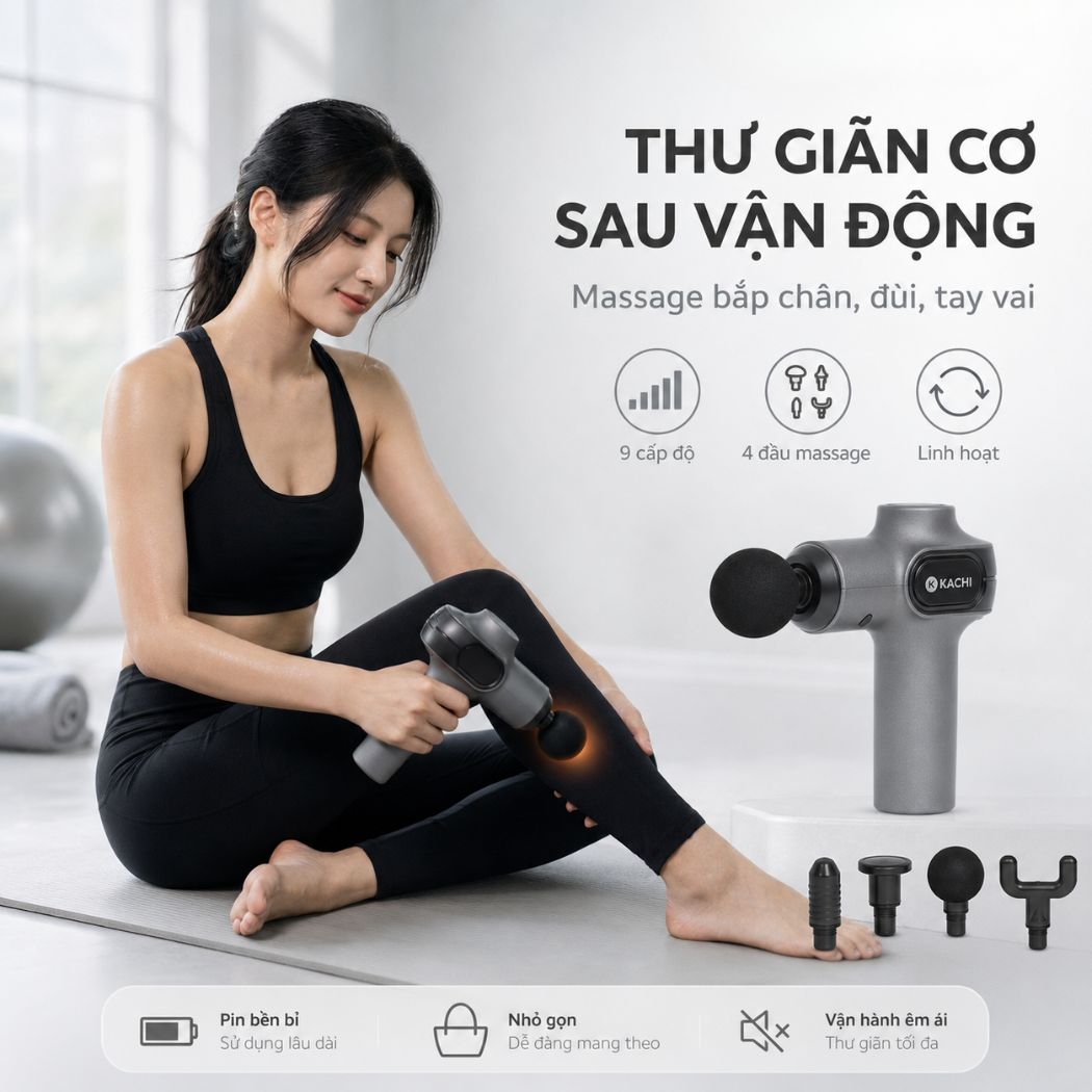 Súng massage trị liệu cầm tay đa năng Kachi MK377_thumbnail_8