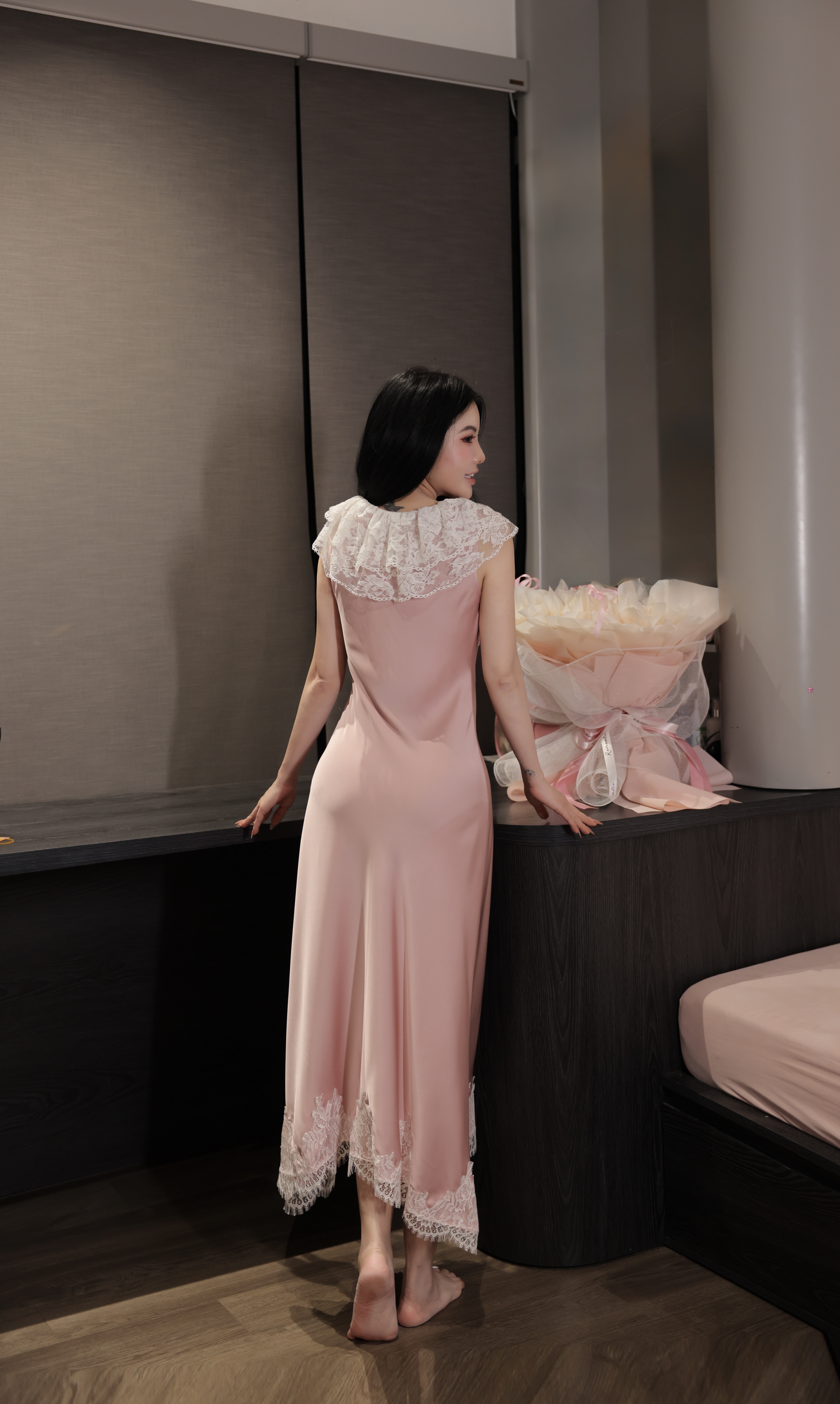 Váy Lụa Phối Ren V56_thumbnail_3