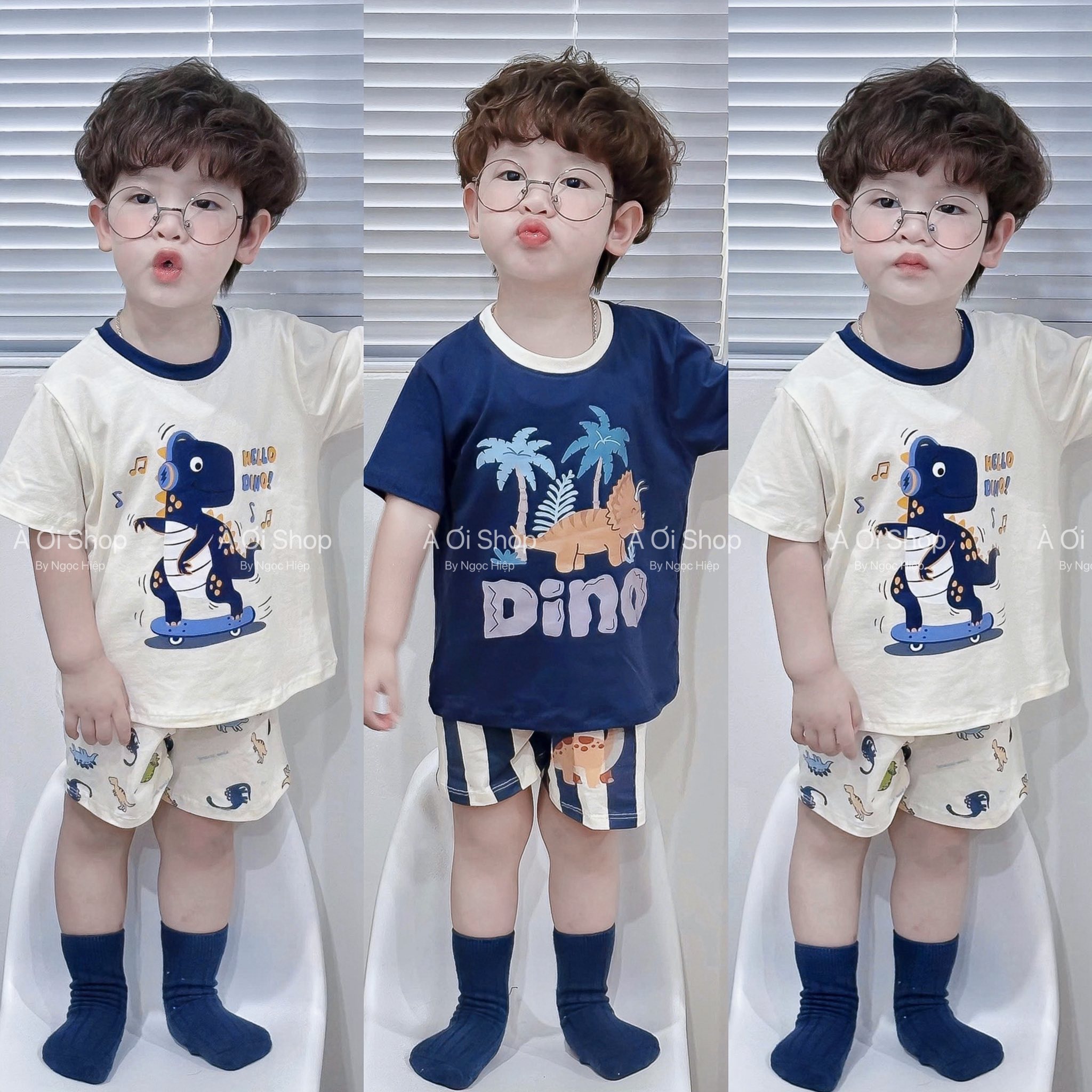 A29 SET 2 BỘ CỘC KHỦNG LONG NGHE NHẠC- A100.359