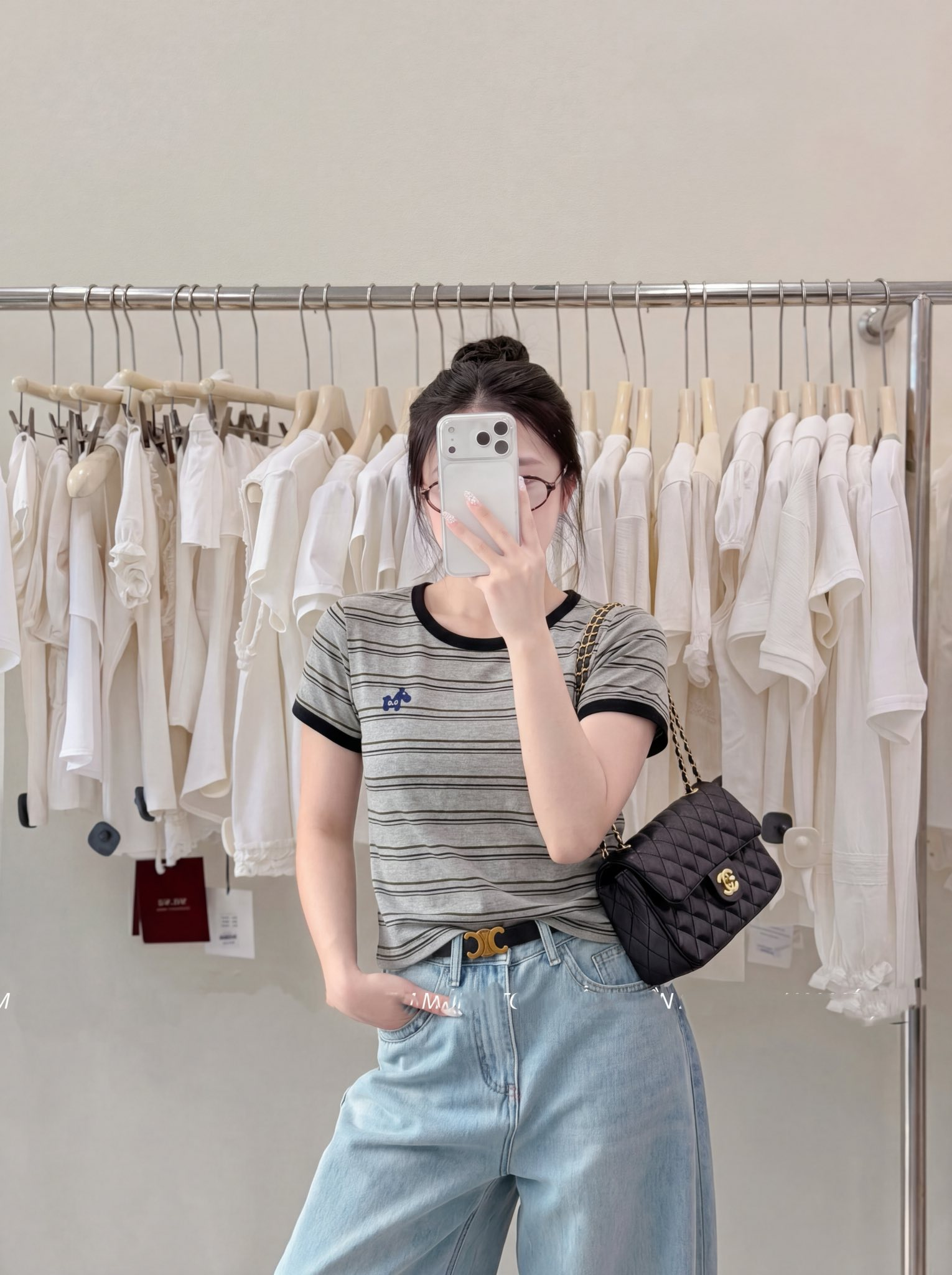 Áo Thun Nữ Oversize sọc thêu ngựa NT.2600025 (C) (9990)_thumbnail_2