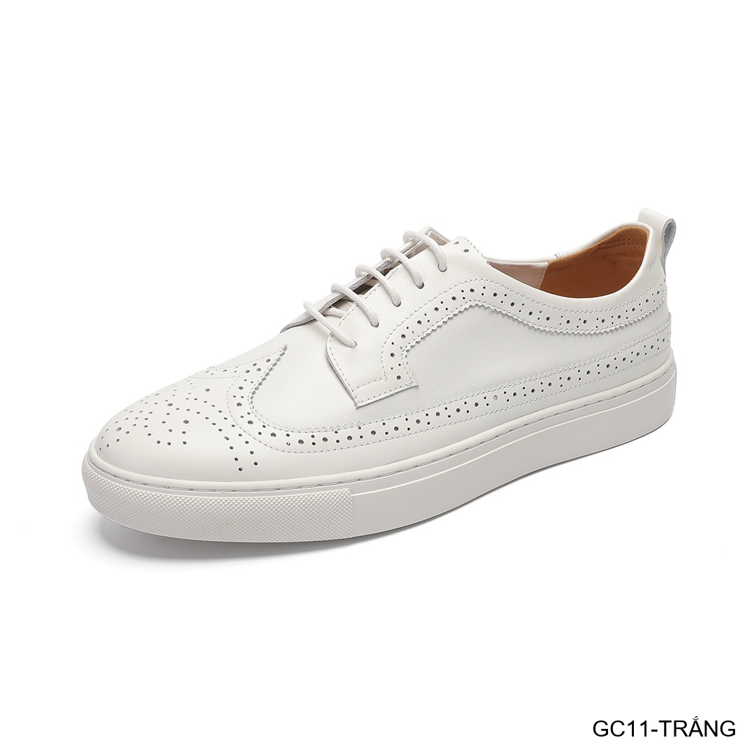 GC11 - Giày Nam Brogue Da Thật Phong Cách Anh Quốc Thiết Kế Sneaker Thời Trang