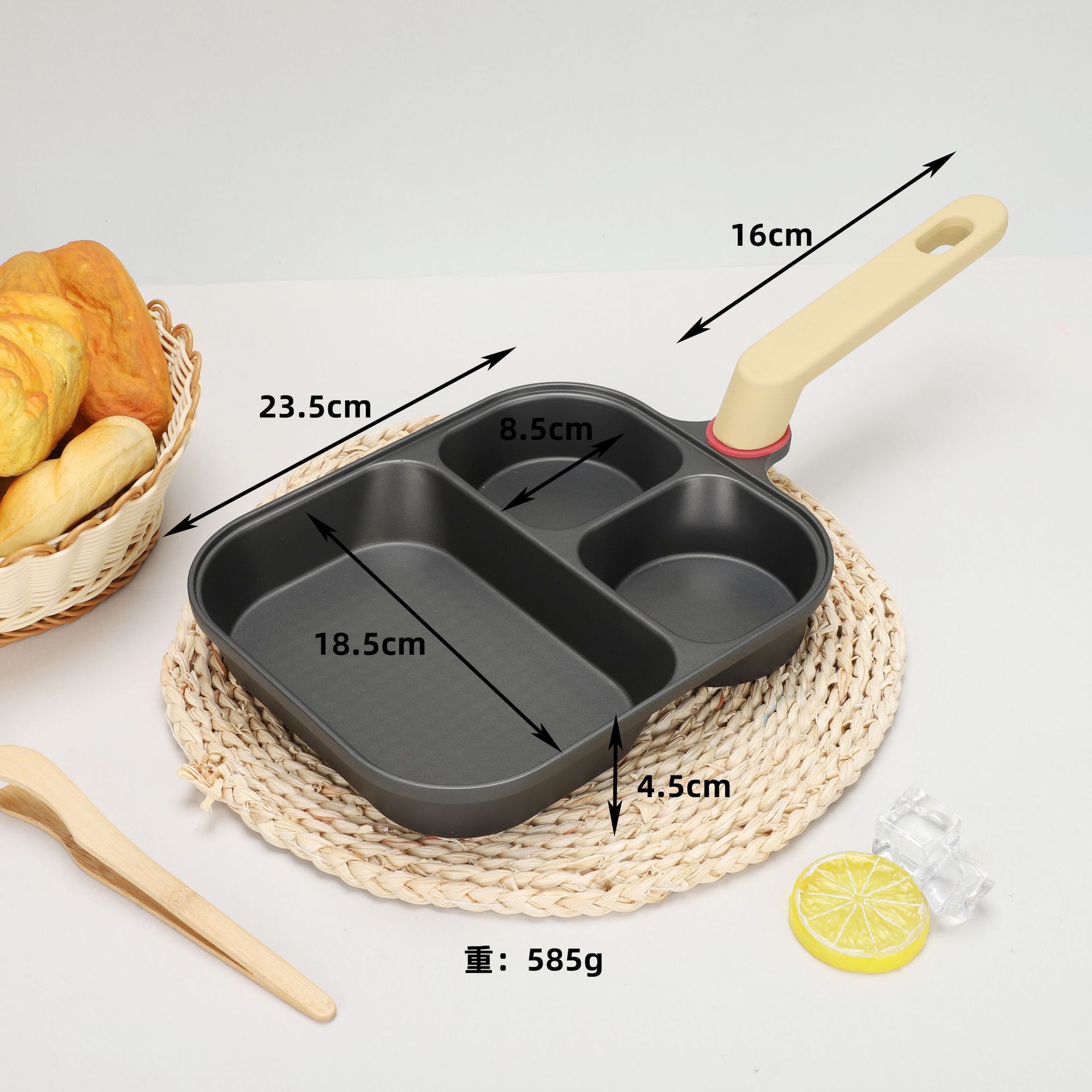 Chảo Chiên Titan 3 Ngăn Chống Dính Cao Cấp_thumbnail_1