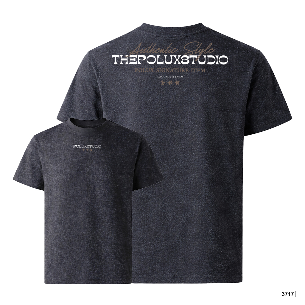 Áo thun nam form rộng streetwear style Polux 3717_thumbnail_0